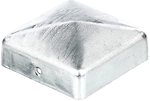 Alberts 205805 Capuchon pour poteau en bois | forme plate | galvanisé à chaud | 70 x 70 mm