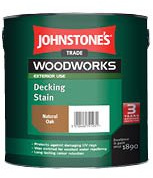 2.5 LTR JOHNSTONE'S WOODWORKS DECKING STAIN NATURAL OAK