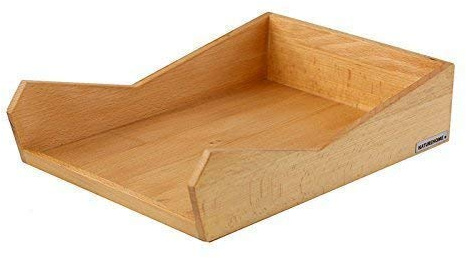 NATUREHOME Ablage SKRIPT trä A4 versch. Träsorter Förvaring Skrivbordstillbehör Pappersförvaring 35 x 24 x 8 cm ca. 24 x 35 x 8 cm Bok