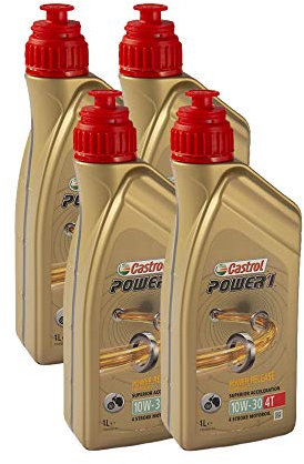 LUBRIALPHA - Olio Motore Moto e Scooter | Power Release Formula 10W30 | Tecnologia TrizoneTM | Protezione Motore e Frizione | Confezione 4x1L