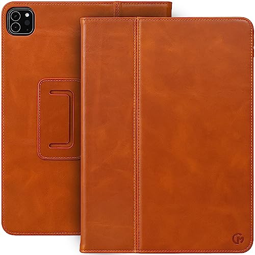 Casemade Funda de piel auténtica para iPad Pro de 11 pulgadas (modelos 1ª2ª3ª4ª generación 2018202020212022) – Funda delgada de alta calidadfolio inteligente con doble soporte y apagado