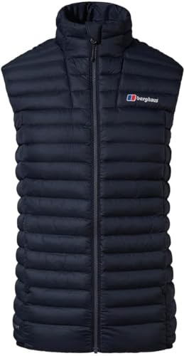 Berghaus Men's Vaskye Synthetic Insulated Jacket | Extra Warm | Durable Coat | Lightweight Design | Puffer Insulated Gilet, Black/Black, 3XL