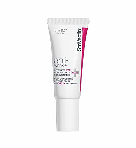 StriVectin Anti-Wrinkle Intensive Eye Cream Concentrate for Wrinkles PLUS, Targets Crow's Feet, Firmness, Puffiness & Dark Circles,White, 0.25 Fl oz (Pack of 1)