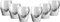 Averna Shotglas - 6er Set Glas neues Design/Tumbler mit Muster und 2cm Eichung