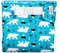 Petit Lulu Spreizhöschen für breites Wickeln//Spreizwindelhosen/Größe S (3-6 kg)/ Klett (Polar Bears)