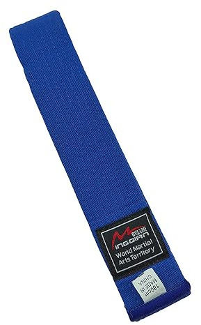 MingQian Ceinture de Taekwondo, Karaté, Judo, Aïkido, Arts Martiaux, Grade de couleur : blanc, jaune, vert, bleu, rouge, noir, tour de taille 4 cm, longueur 200 cm-320 cm