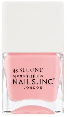 Nails Inc - KNIGHTSBRIDGE NIGHTS OUT Quick Drying Nagellack - Sanftes Rosa - Schnelltrocknend in 45 Sekunden - Nagelstärkend mit Hexanal, Kalzium, Magnesium - Cruelty Free - Perfekte Maniküre