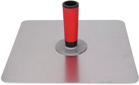 Cartongesso 12,99 Pollici, Strumento per Intonaco con Impugnatura Comoda, Leggero Finitura Liscia, Supporto per Malta in Gesso in Alluminio, Vassoio per Fango Ad Angolo Tondo