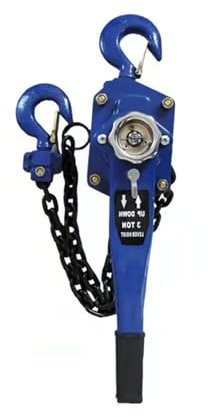 Hand Winch, 1 T Pulling Wrench Hoist Manual Lifting Chain Hoist, Hand Chain Hoist Hook Portable Lever Block Inverted Chain Hoist Tightener,for Cars Trucks Boat Boat(1TX6M)