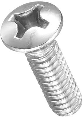 METALLIXITY Phillips Cross Recessed Countersunk Head Screws Bolts (#12-24x3/4) 100Pcs, 304 Stainless Steel Flat Head Woodworking Machine Screws - for Furniture Assembly DIY Projects, Silver