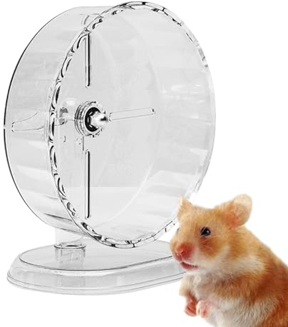 Rueda Silenciosa para Hámster - Rueda para Chinchilla - Rodadora Silenciosa Grande para Ejercicio, Enriquecimiento para Mascotas Chinchilla, Hámster Sirio, Ardilla Voladora y Hurón Azucarero