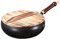 Uncoated Iron Pan, Hand Forged Pot with Heat Retention Function, Wrought Iron Frying Pan, Uncoated Frying Pans. Ironed Pans for Kitchen Various Culinary Styles (Black A)