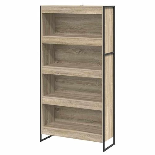 Eleganz Estantería de 2 piezas Sonoma 80 x 30 x 155 cm de material de madera – Estable sistema de estanterías para salón, oficina y más – ahorra espacio y es duradera