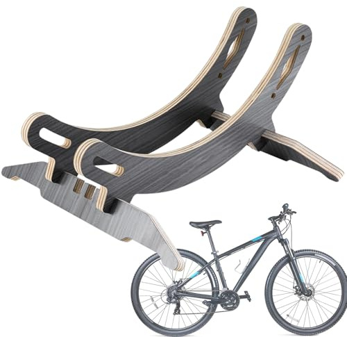 Générique Supporto per bicicletta – di stoccaggio regolabile e leggero, supporto per bicicletta a terra, per esposizione, bicicletta, montagna, appartamento, balcone, garage, terrazza interna