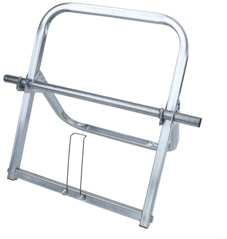 Single Axle Cable Reel Stand, Lasting Steel Construction, 30cm Capacity for Cables Ropes Paracords, Compact 41 x 33cm Design, Guaranteeing for Easy Mobi