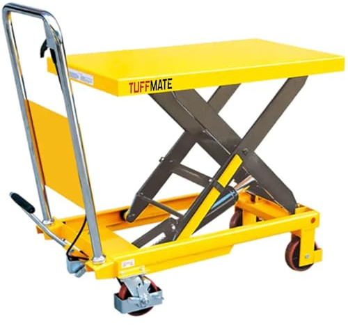 TUFF MATE Lift Table 500kg Mobile Scissor Lift Hydraulic Lifting Platform Table Trolley Cart Truck