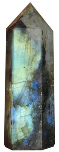AGSHYWFT 3st labradorit läkande kristaller tornstavar, | Naturligt sexkantigt spetsigt Reiki Energibalanserande Meditationsterapi Chakra Wand Set
