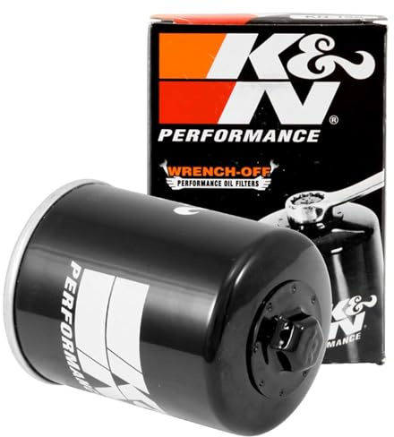 K&N Motorcycle Oil Filter: High Performance, Wrench Off Nut, KN-198