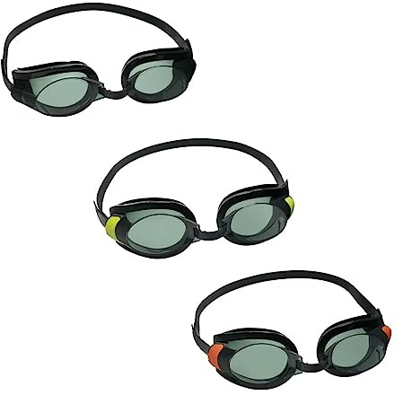 Bestway Hydro-Swim Schwimmbrille für Kinder, Focus, ab 7 Jahren, Sortiert, 21005, Schwarz, Einheitsgröße