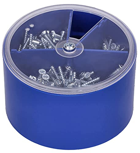 Voxura Geräteschrauben für Schalterdosen Box 300 Stück PZ1 / Schlitz je 100 Stück Ø 3,2x15, 25 und 40mm gvz Stahl