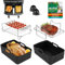 CINEMON Accesorios para freidora de aire caliente + libro de recetas para freidora de aire caliente, inserto de silicona, accesorios para freidora de aire caliente Ninja AF300EU/ AF400EU (negro)