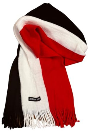 Deutschland Schal 1871, Deutsches Kaiserreich in schwarz-weiß-rot, Winterschal 1871