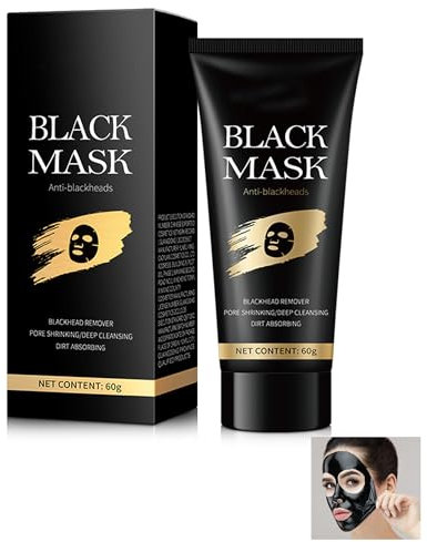 Blackhead Remover Maske, Entfernt Mitesser peel off Black facial Mask, Feuchtigkeitspflege und Nährstoffen Gesichts-Schwarz maske Zur Tiefenreinigung Porenverkleinerung Befeuchtung für Männer Frauen