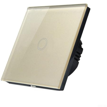 1 Gang Touch Light Switch, Switch, Compatible With Various Lamps, For Homes, Offices, Hotels, Hospitals, Factories, Ect(gold)