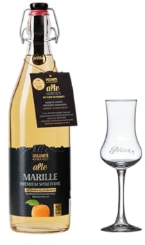 Dolomiti Alte Marille 1 l – mit einem Prinz Glas