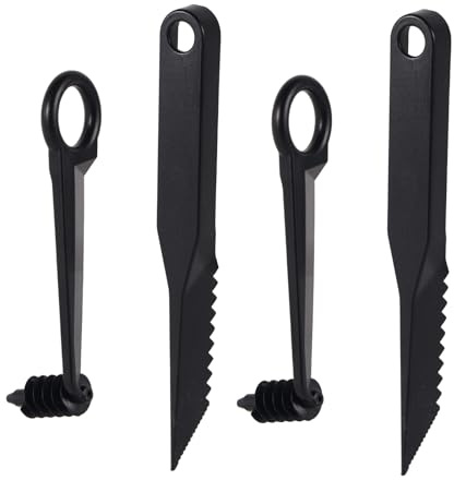 2pcs Kitchen Spiral Cutter and 2pcs V-Shaped Tools, Spiral Potato Slicer Knife Vegetable Veggies Slicer Spiralizer Manual Screw Peelers Kitchen Gadgets for Fruit Cucumber Potato Carrot