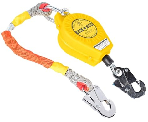 EBZFASO protezione anticaduta retrattile, Sistema anticaduta con linea di vita retrattile 150 kg 3 me 5 m(5 meters)