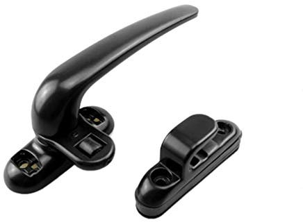 Mifive Poignée de Porte et FenêTre Verrouillab le Poignée de Serrure de FenêTre à Battant Noir