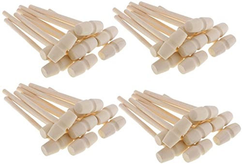 freneci 40 pièces de Mini Marteau en Bois Homard Petits Maillets Martelant Fruits de mer Coquille fissure Marteau Arts Artisanat Fourniture