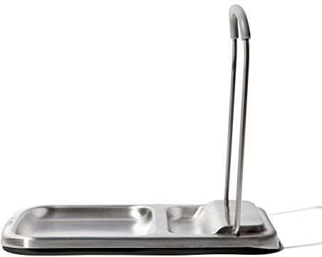 OXO Good Grips Stainless Steel Spoon Rest with Lid Holder