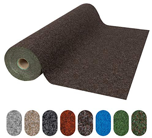 Floordirekt Rasenteppich Farbwunder Park | Balkonteppich | Strapazierfähig & witterungsbeständig | Kunstrasenteppich für Terrasse, Balkon und Freizeit | Outdoor (Choco, 200 x 350 cm)