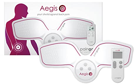 Aegis | Ihr Tens Gerät gegen Ischias, Stenose, Rückenschmerzen im unteren oberen Rücken oder Wirbelsäule und Hüftschmerz | Linderung von Schmerzen sowie Muskel- | Nerven Spannungen ohne Schmerzmittel