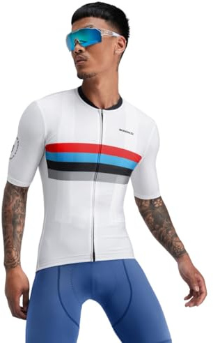 SIROKO - Radtrikot M2 Westfalia - M - Weiß/Rot