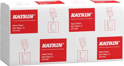 Katrin 228762 Classic Non-Stop L2 Essuie-mains pliants 20 x 32 cm 25 x 120 cm 3000 feuilles