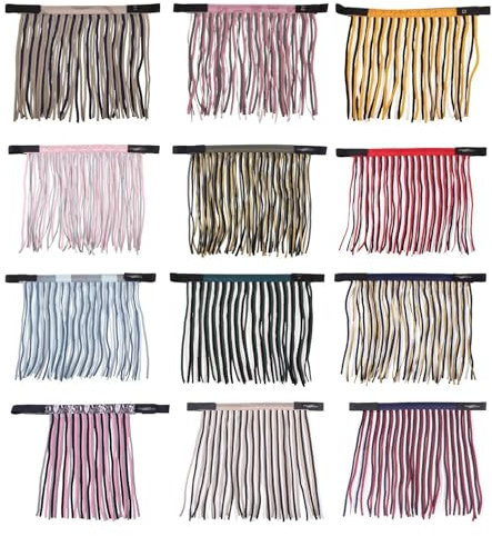 netproshop Fliegenschutz Pony Fliegenfransen mit Klettverschluss zur Befestigung am Halfter, Groesse:Pony, Farbe:Almond