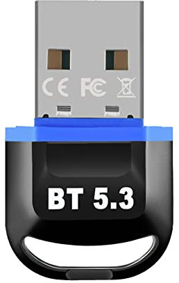 Knadgbft Adaptateur Bluetooth USB pour PC USB Bluetooth 5.3 Connecteur Bluetooth sans fil Récepteur Clé USB pour ordinateur