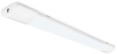 BRILONER - Lampada sottopensile cucina LED con luce bianco diurna, design estensibile, 16 W e 1650 lm, lampada sottopensile per piani di lavoro in cucina, 61,5 x 7 x 2,5 cm, bianco