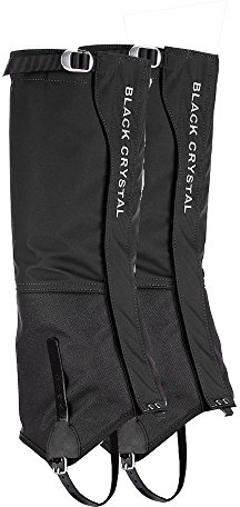 Black Crystal Wandergamaschen wasserdicht atmungsaktiv Nylon für Herren schwarz Größe Groß