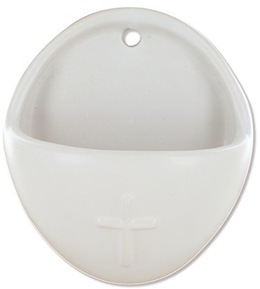 Unbekannt Cerámica de Agua bendita Platillos Cruz