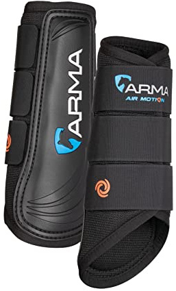 Shires Arma Air Motion Brushing Boots - Black Full