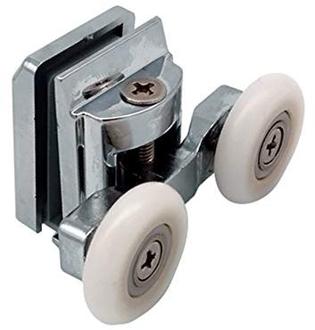 Shower Door Wheels | 20mm, 23mm or 25mm | Uppers or Lowers | Double Twin Shower Door Rollers Runners | ROLL011 (Upper Wheel (23mm))