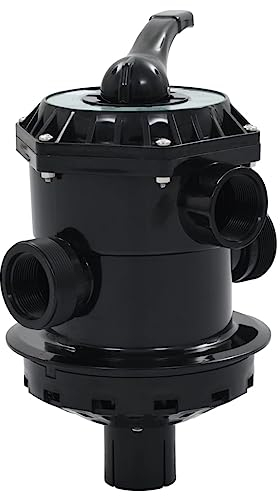 vidaXL Valvula Multipuerto para Filtro de Arena ABS 1,5 6 Vías Piscina Jardín Mantenimiento Terraza Hidromasaje Jacuzzi Spá Hogar Exterior Porche