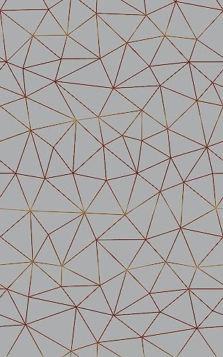 d-c-fix Möbel-Klebefolie Tico Gold grau Muster 67,5 cm x 2 m - Möbelfolie selbstklebende Deko-Folie Schrank folieren Dekorfolie geometrisch Art Deco modern