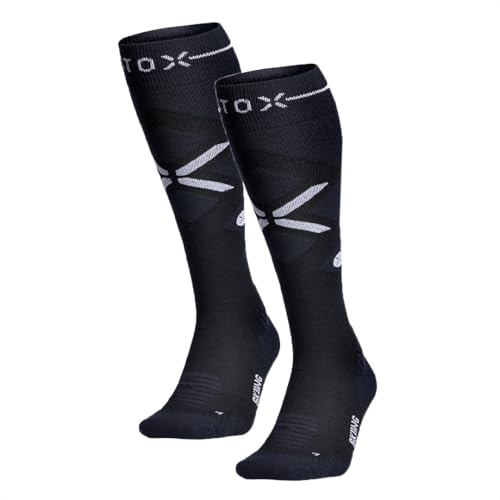 STOX Energy Socks Skisocken Herren 2 Pack, Kompressionsstrümpfe, Merino Socken, Ski und Snowboard Thermosocken, Compression Socks Men, Thermo Socken