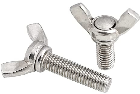 4pcs M6×100mm Metric 304 stainless steel butterfly screws,Thumb Screws,Wing Screws