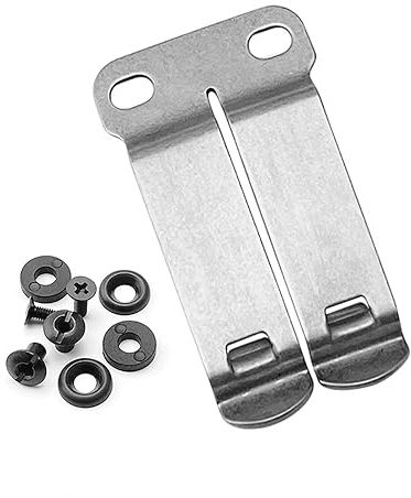 Metal Belt Clip, verdeckt Gürtelclip, Edelstahl Gürtel Clip-Verschluss für Holsterscheide, Befestigung für Holster, Magazintaschen, Messerscheiden, Geldbörsen und mehr